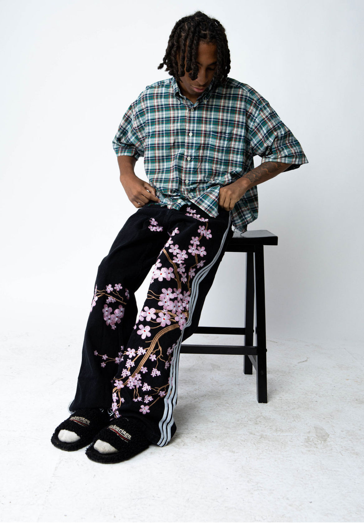 Sakura denim noir.