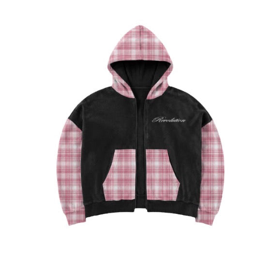 Inverse reversible zip up.