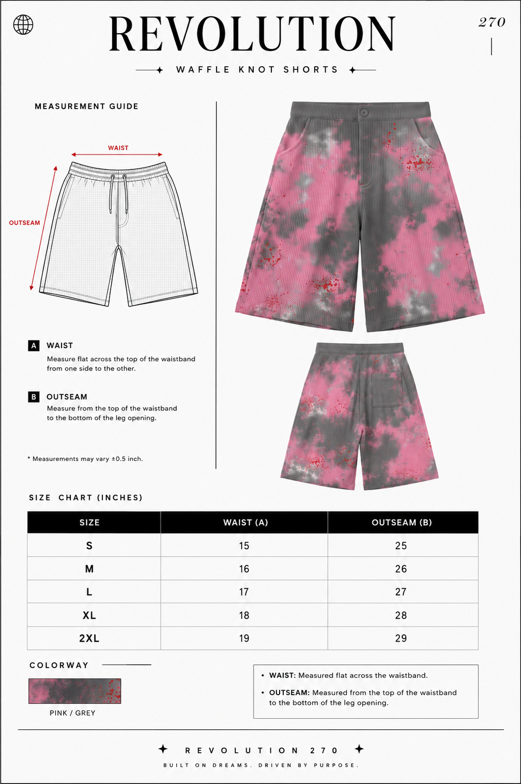 “Wounded” 3/4 shorts.