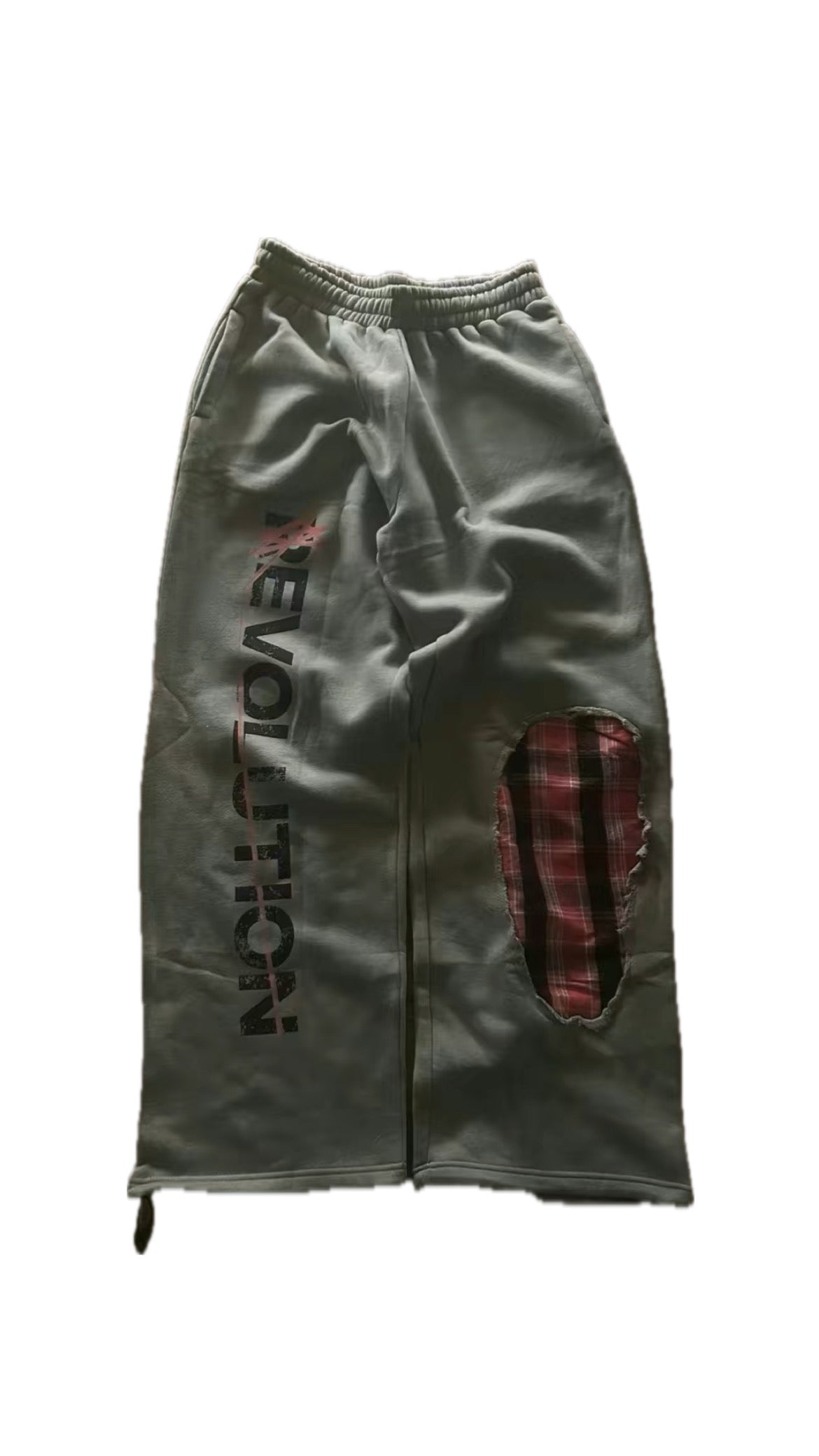 Wripped flannel sweats