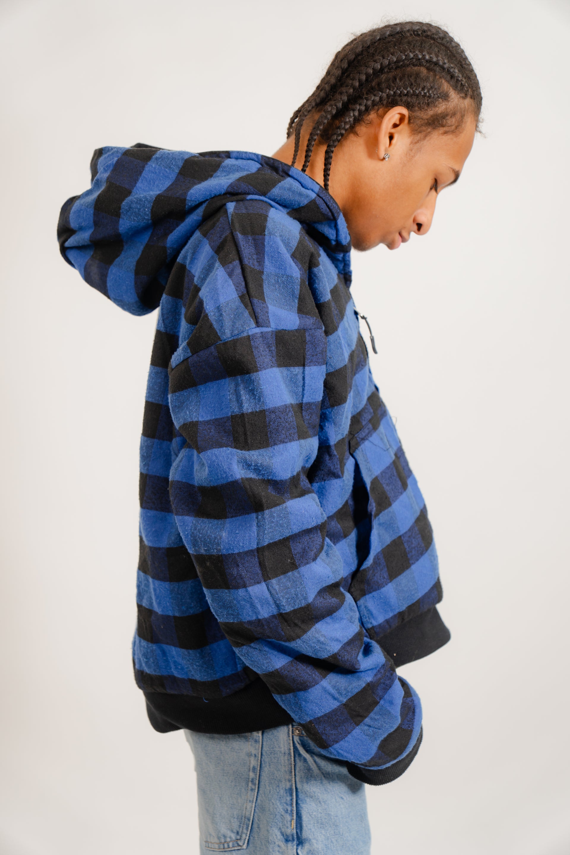 Reversible zip up noir